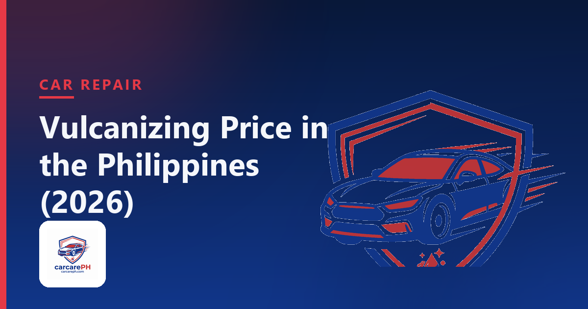 Vulcanizing Price in the Philippines (2026): Flat Tire Repair Costs, Plug vs Patch and When to Replace